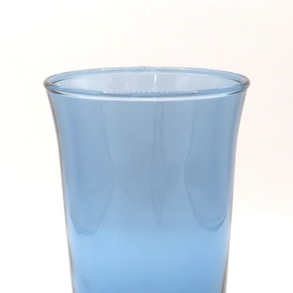 Vintage Set of 10 Libbey Smokey Blue Bolero Beverage Glass Tumblers 12oz MCM - Picture 6 of 10